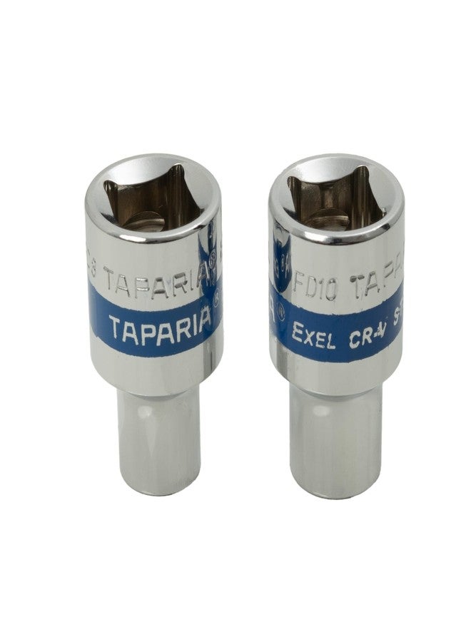 Taparia 1/2" Square Drive Socket (8,10 mm)- 12 Point or Bi Hex sockets for std Nuts and Bolts Compatible W/Ratchets, L Handles, Wrenches, Power Tools-Automotive & Mechanical work-DIY - Image 1